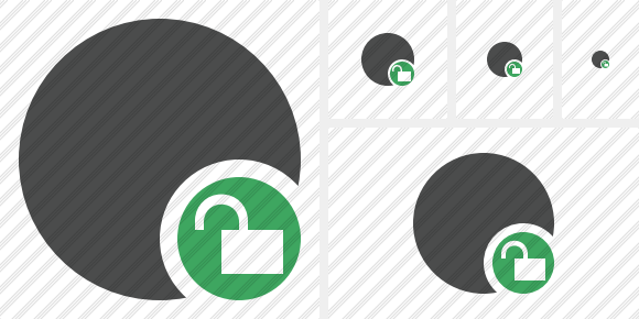 Point Dark Unlock Icon Point Dark Unlock Icon