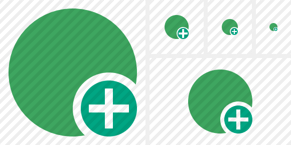 Icône Point Green Add Icône Point Green Add