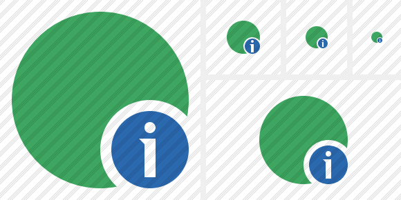 Icône Point Green Information Icône Point Green Information