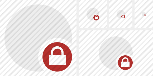 Point Light Lock Icon Point Light Lock Icon