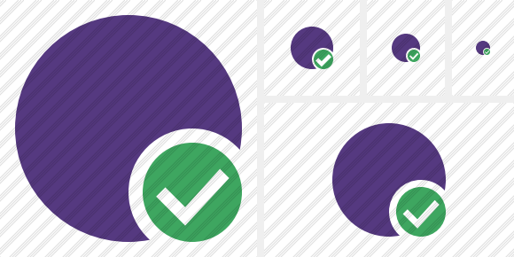 Point Purple Ok Icon Point Purple Ok Icon