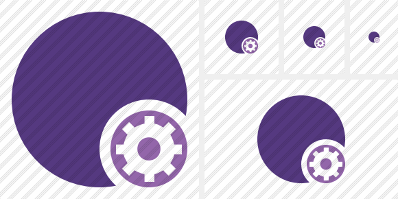 Point Purple Settings Icon Point Purple Settings Icon
