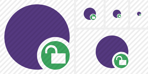 Point Purple Unlock Icon Point Purple Unlock Icon