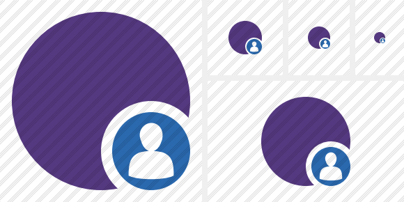 Point Purple User Icon Point Purple User Icon