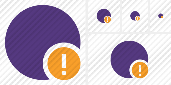 Point Purple Warning Icon Point Purple Warning Icon