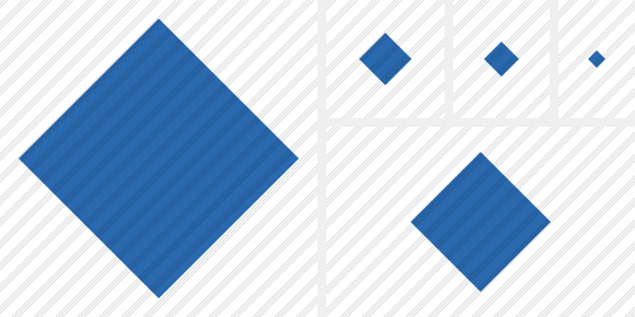 Rhombus Blue Symbol