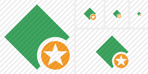 Icona Rhombus Green Stella Icona Rhombus Green Stella