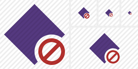Rhombus Purple Block Icon Rhombus Purple Block Icon