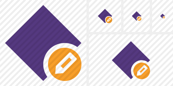 Rhombus Purple Edit Icon Rhombus Purple Edit Icon