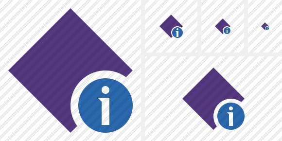 Rhombus Purple Information Icon Rhombus Purple Information Icon