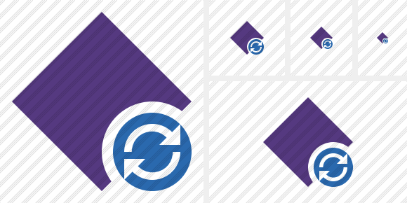 Rhombus Purple Refresh Icon Rhombus Purple Refresh Icon