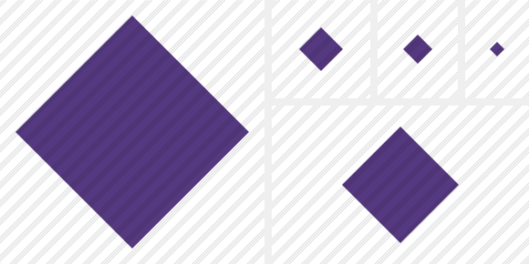 Rhombus Purple Symbol