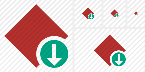 Rhombus Red Download Icon Rhombus Red Download Icon