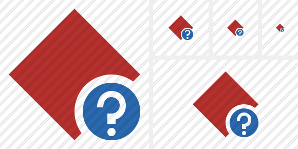 Rhombus Red Help Icon Rhombus Red Help Icon
