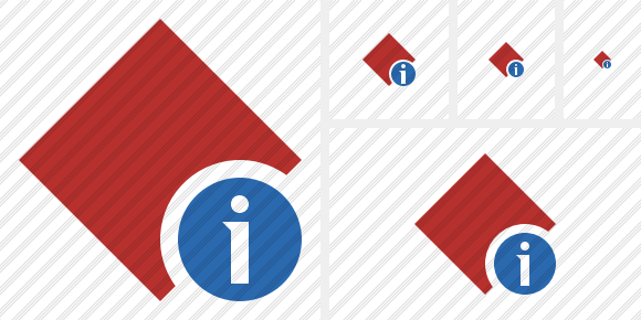 Rhombus Red Information Icon Rhombus Red Information Icon