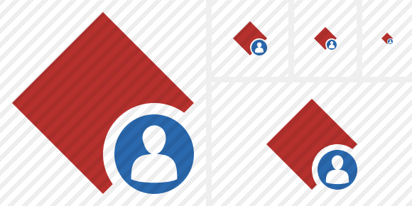 Rhombus Red User Icon Rhombus Red User Icon