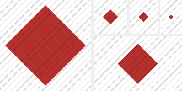 Icône Rhombus Red