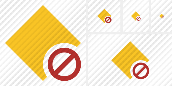 Icona Rhombus Yellow Block Icona Rhombus Yellow Block