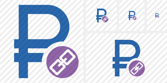 Ruble Link Symbol Ruble Link Symbol