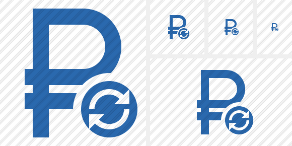 Ruble Refresh Symbol Ruble Refresh Symbol