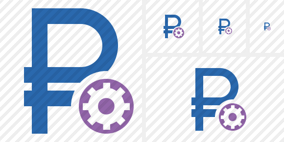 Ruble Settings Symbol Ruble Settings Symbol