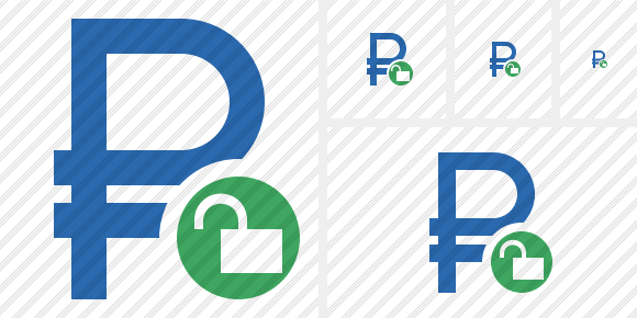 Ruble Unlock Symbol Ruble Unlock Symbol