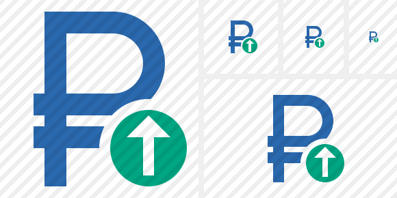 Ruble Upload Symbol Ruble Upload Symbol