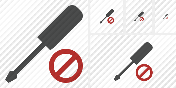 Screwdriver Block Icon Screwdriver Block Icon