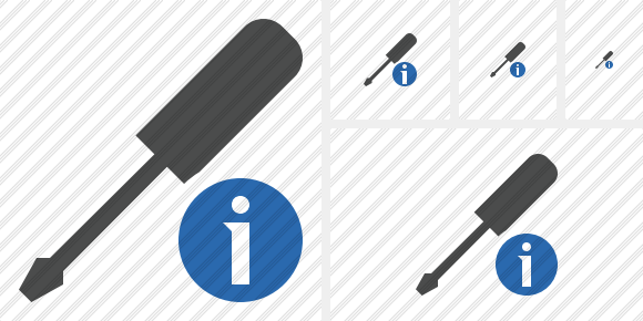Screwdriver Information Icon Screwdriver Information Icon