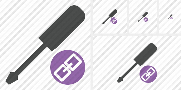 Screwdriver Link Icon Screwdriver Link Icon
