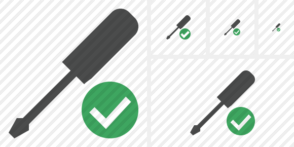Screwdriver Ok Icon Screwdriver Ok Icon