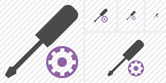 Screwdriver Settings Symbol