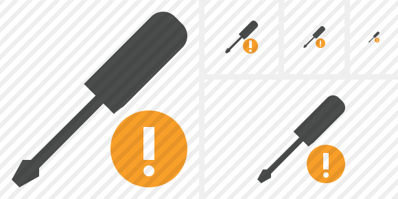 Screwdriver Warning Icon Screwdriver Warning Icon