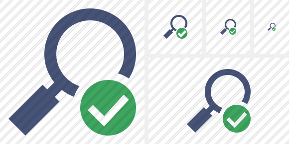 Search Ok Icon Search Ok Icon