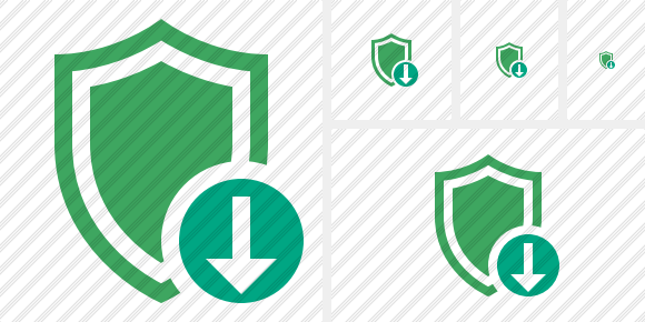 Shield Download Icon Shield Download Icon