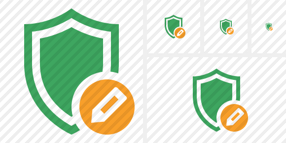 Shield Edit Icon Shield Edit Icon