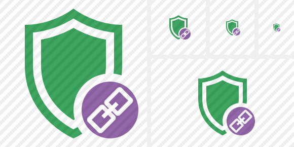Shield Link Icon Shield Link Icon