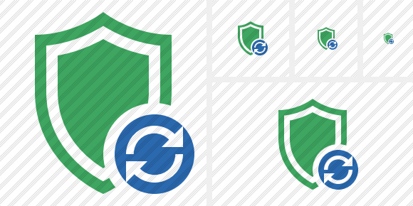 Shield Refresh Icon Shield Refresh Icon