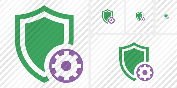 Shield Settings Icon Shield Settings Icon