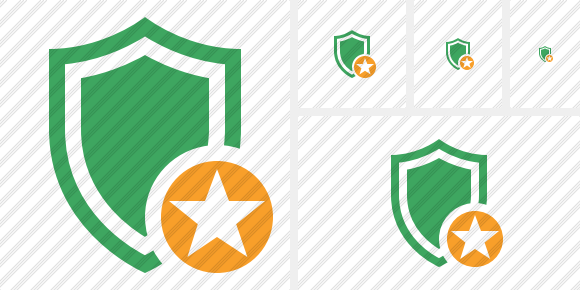 Shield Star Icon Shield Star Icon