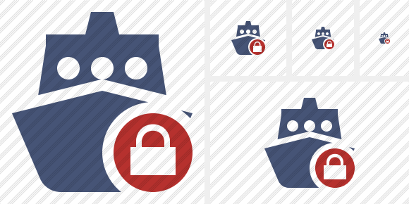 Ship 2 Lock Icon Ship 2 Lock Icon