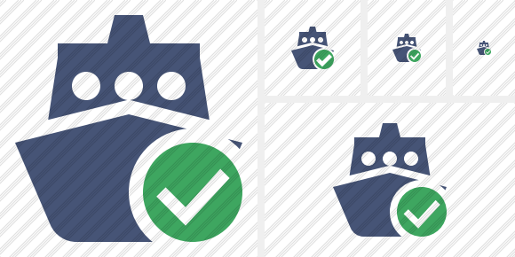 Ship 2 Ok Icon Ship 2 Ok Icon