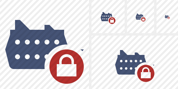Ship Lock Icon Ship Lock Icon