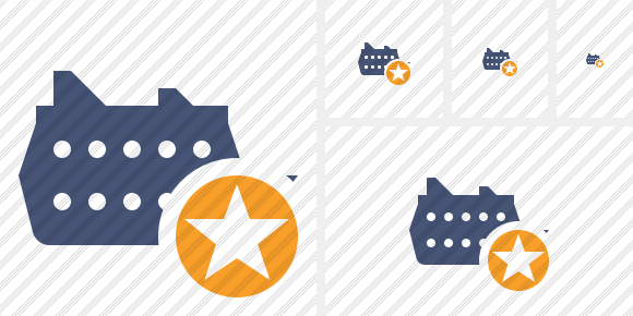 Ship Star Icon Ship Star Icon