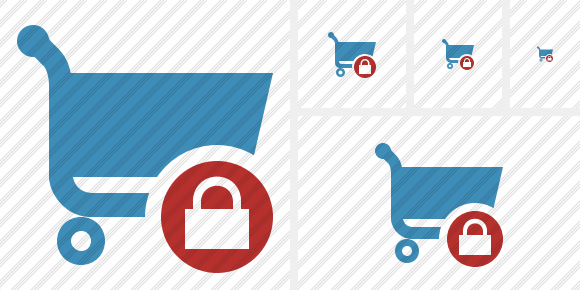 Shopping Lock Icon Shopping Lock Icon