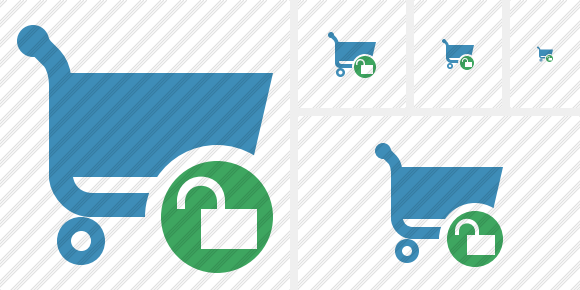Shopping Unlock Icon Shopping Unlock Icon