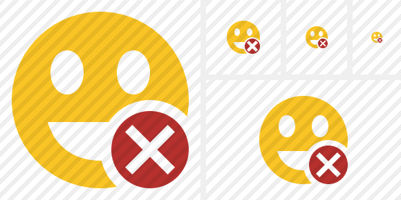 Smile Laugh Cancel Icon Smile Laugh Cancel Icon