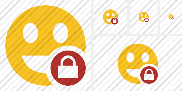 Smile Laugh Lock Icon Smile Laugh Lock Icon