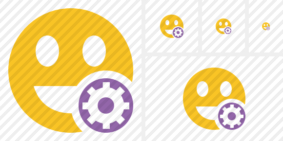 Smile Laugh Settings Icon Smile Laugh Settings Icon