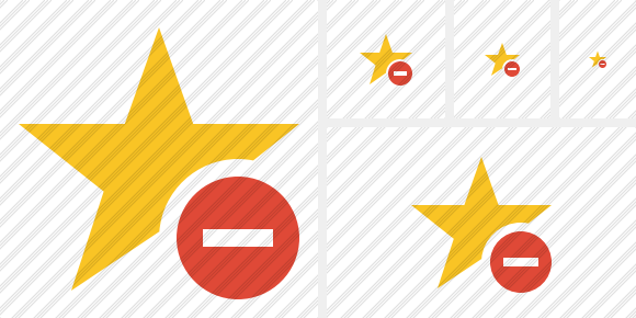 Star Stop Icon Star Stop Icon
